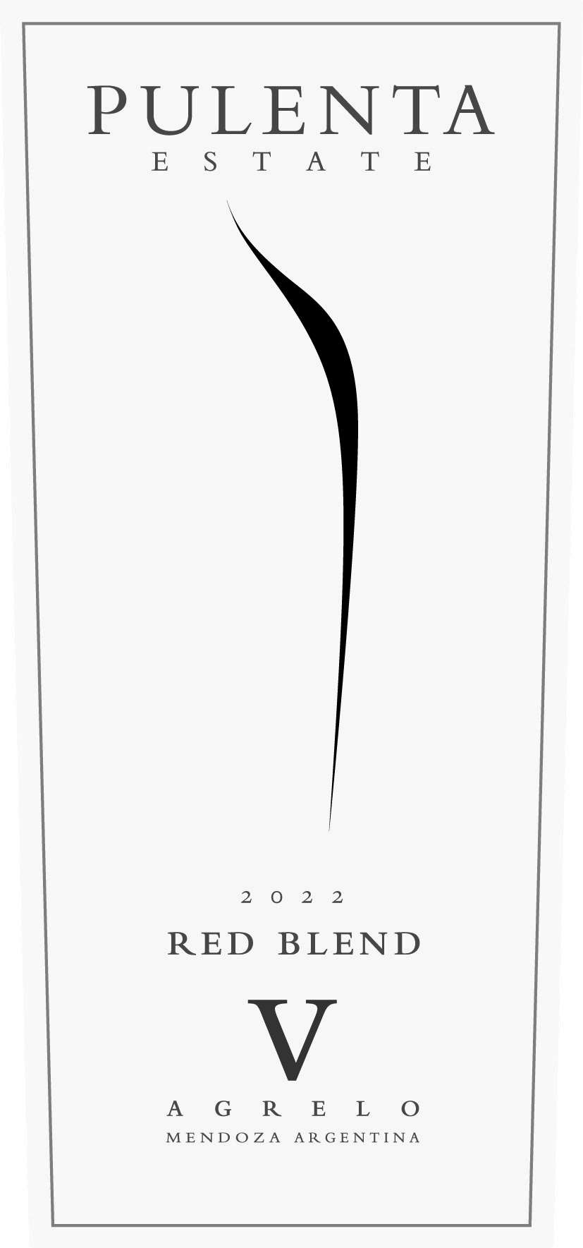 TABC label artwork for Pulenta Estate Red Blend