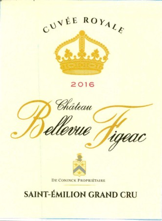 TABC label artwork for CHATEAU BELLEVUE FIGEAC CUVEE ROYALE SAINT EMILION GRAND CRU RED WINE
