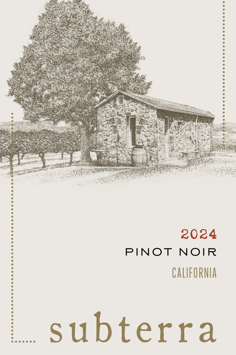TABC label artwork for Subterra Pinot Noir