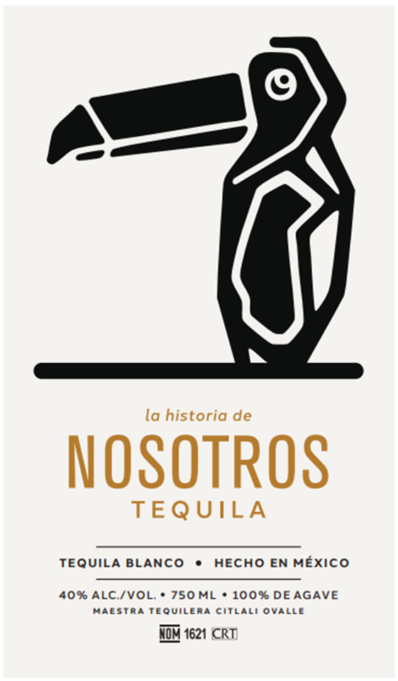 TABC label artwork for La Historia De Nosotros Tequila Blanco