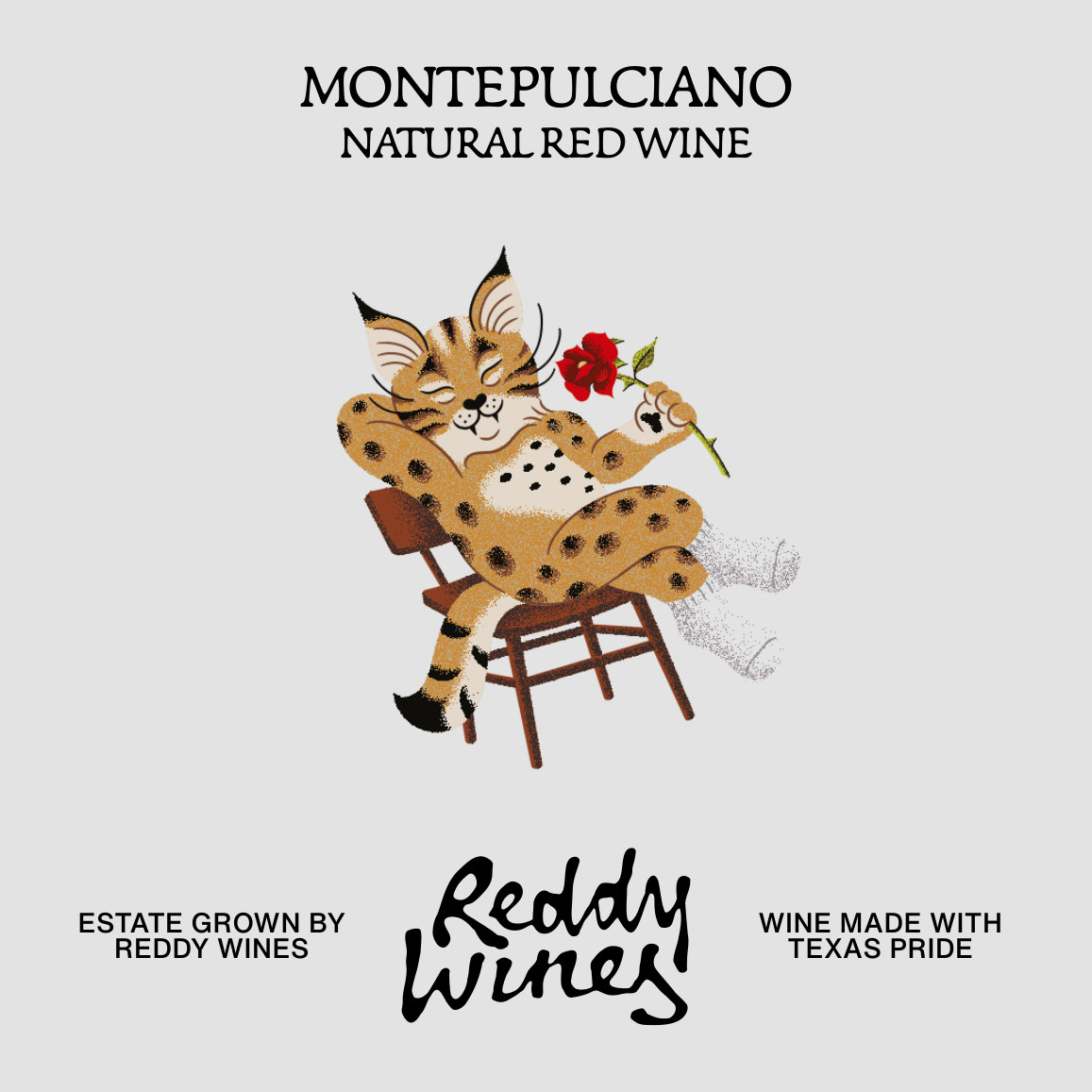 TABC label artwork for Reddy Wines Montepulciano Natural Red Wine