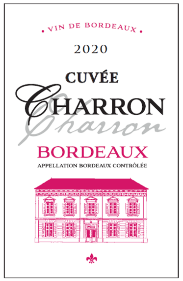 TABC label artwork for Chateau Charron Cuvee Rose Bordeaux