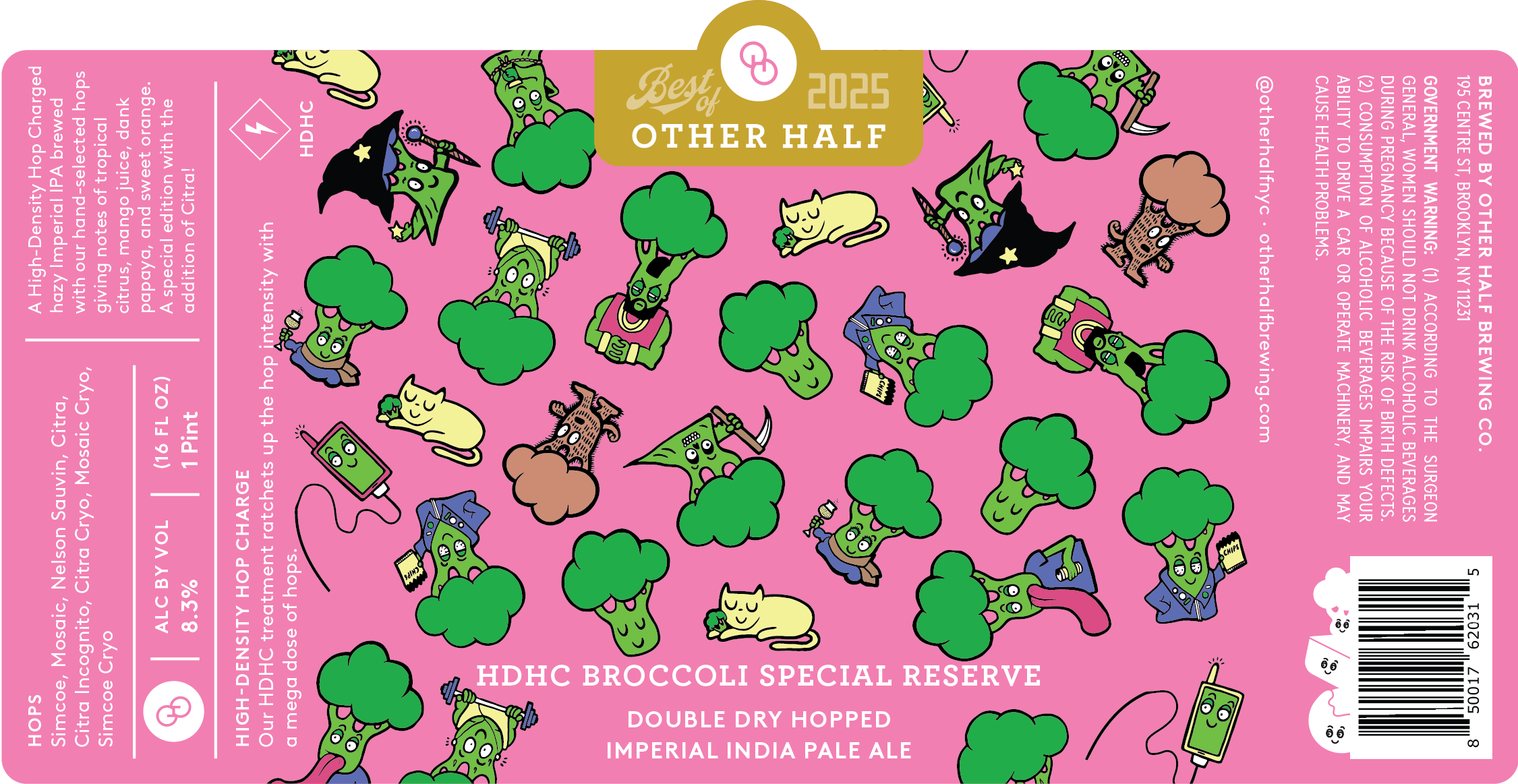 TABC label artwork for HDHC BROCCOLI SPECIAL RESERVE