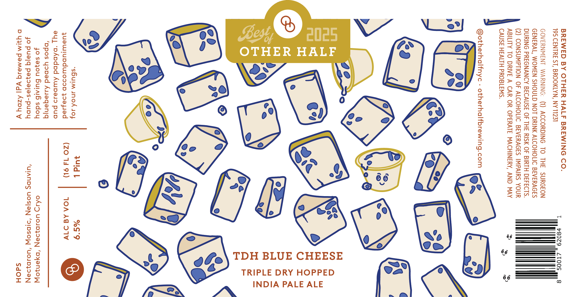 TABC label artwork for TDH Blue Cheese