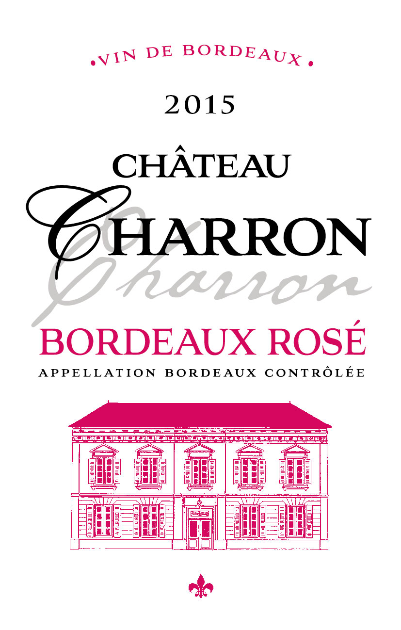 TABC label artwork for Chateau Charron Cabernet Franc Rose Bordeaux