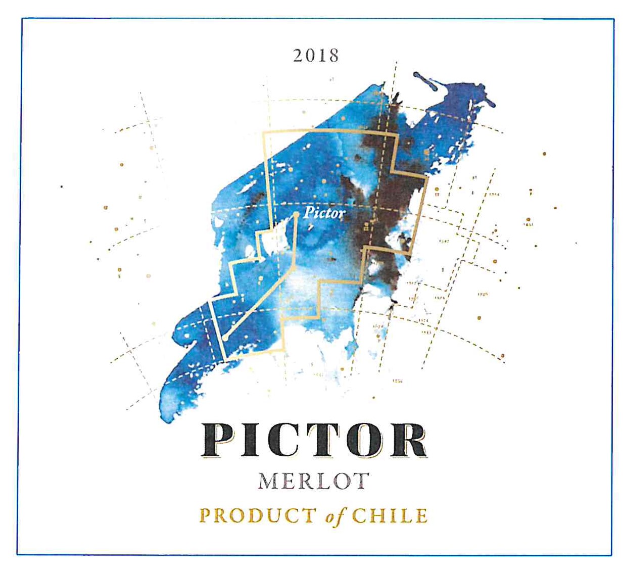TABC label artwork for Pictor Merlot