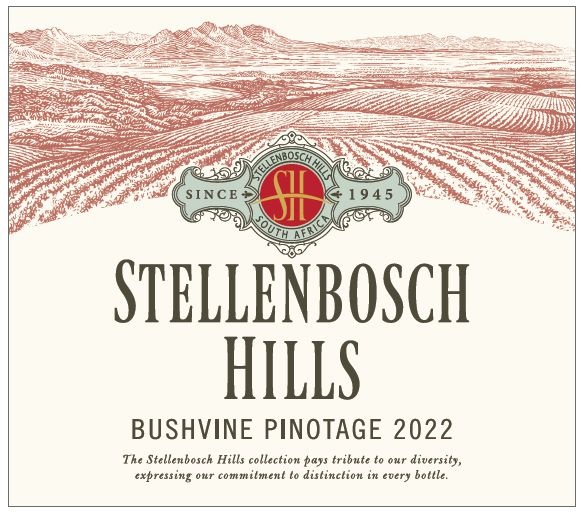 TABC label artwork for Stellenbosch Hills Bushvine Pinotage