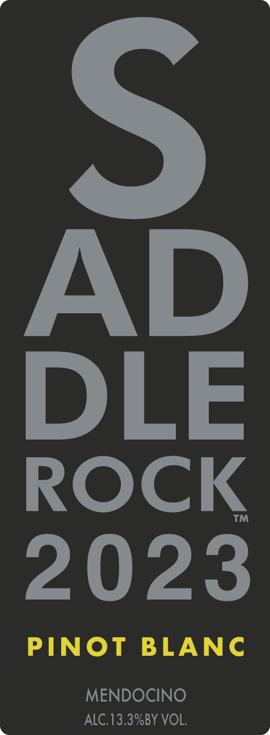 TABC label artwork for SADDLEROCK PINOT BLANC