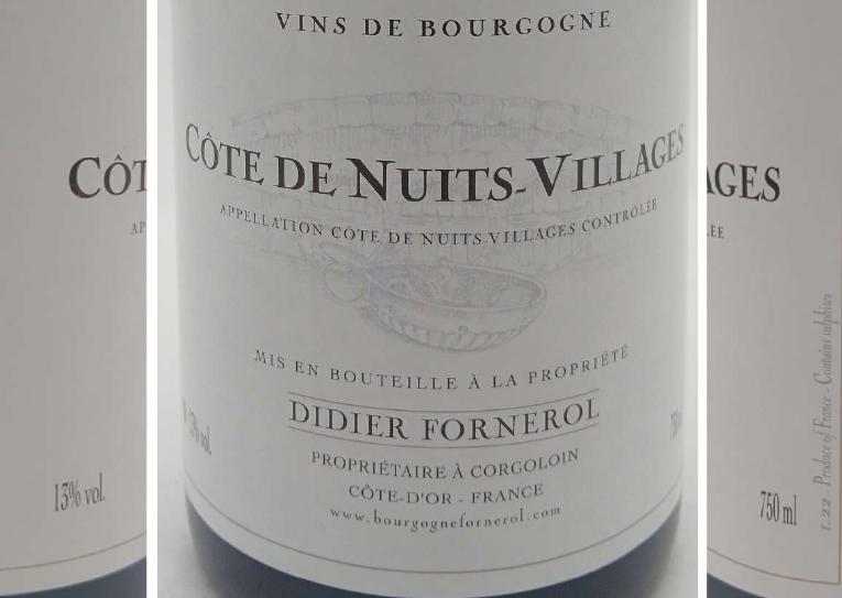 TABC label artwork for DIDIER FORNEROL COTE DE NUITS-VILLAGES