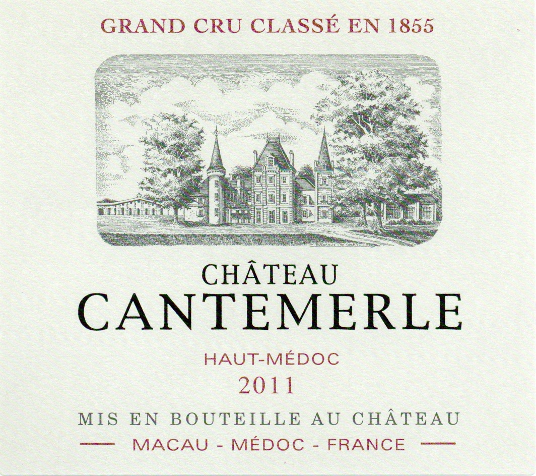 TABC label artwork for Chateau Cantemerle Red Bordeaux Haut-Medoc