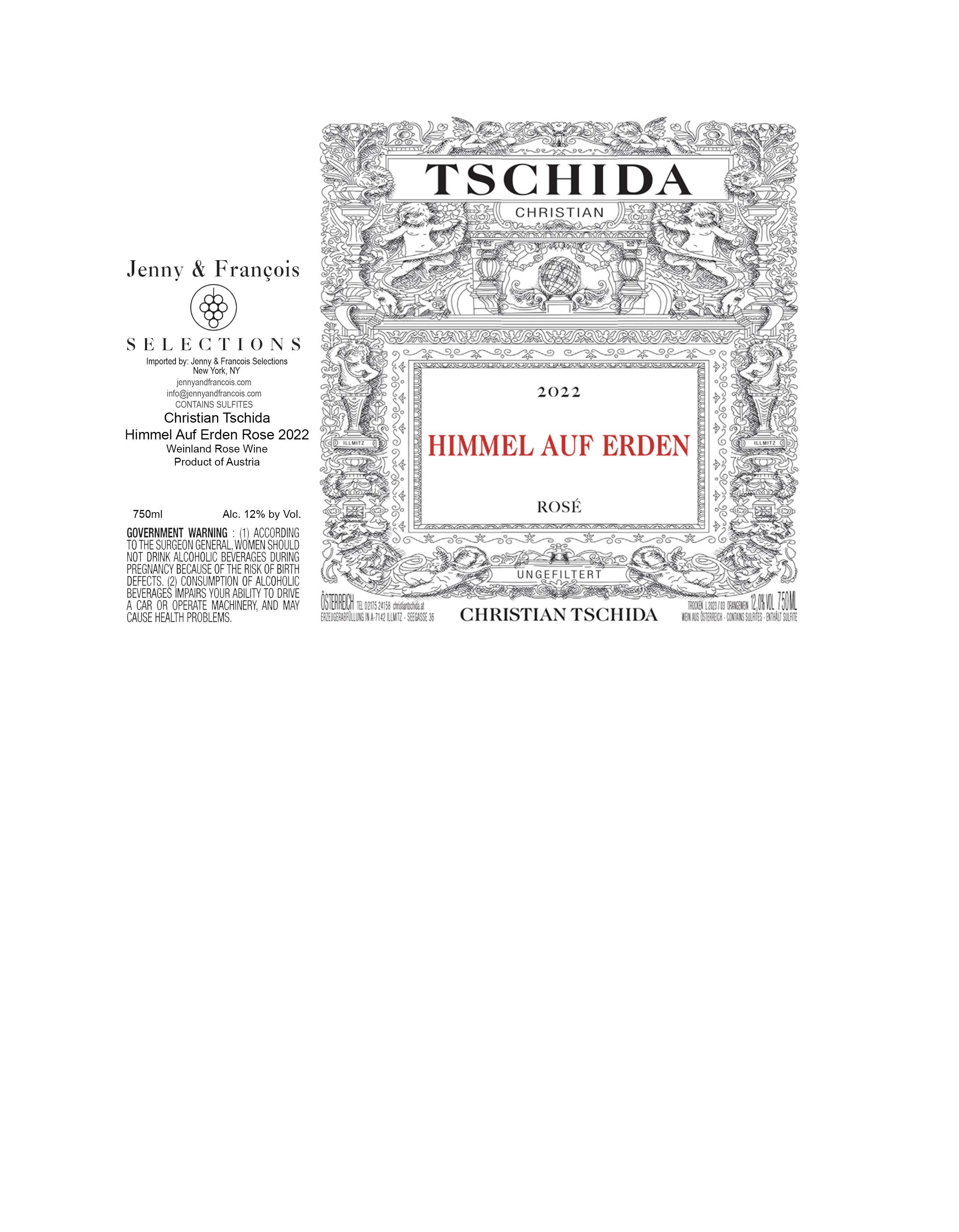 TABC label artwork for Christian Tschida, Himmel Auf Erden Rose