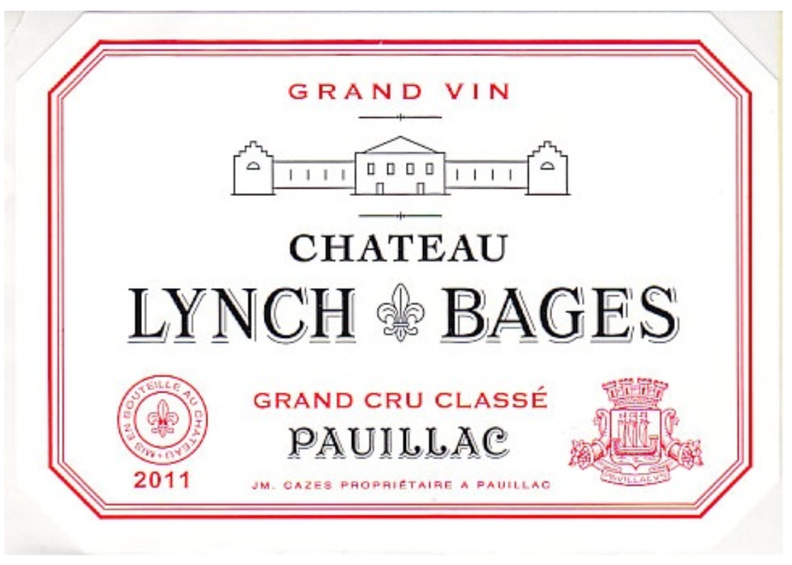 TABC label artwork for Chateau Lynch Bages Red Bordeaux Pauillac