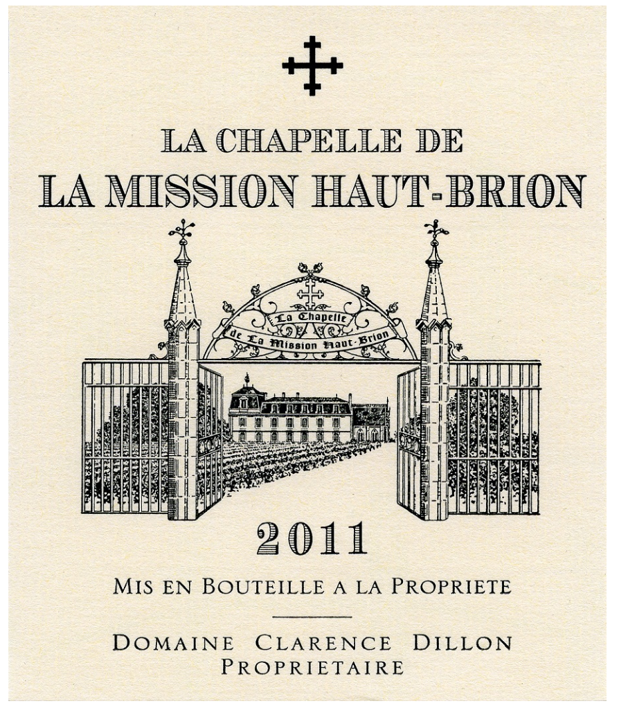 TABC label artwork for La Chapelle de la Mission Haut-Brion Red Bordeaux Pessac Leognan