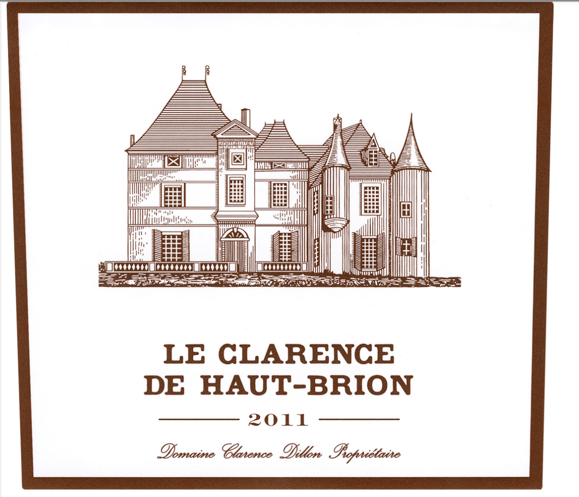TABC label artwork for Le Clarence de Haut-Brion Red Bordeaux Pessac Leognan