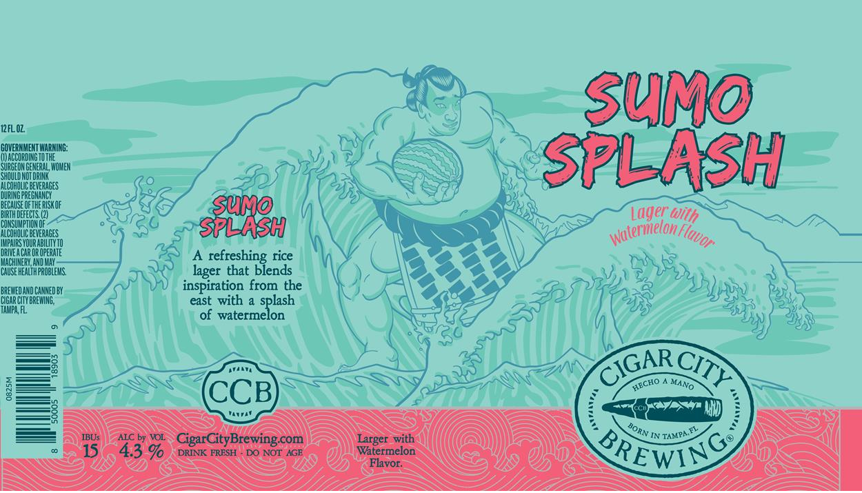 TABC label artwork for Cigar City Sumo Splash