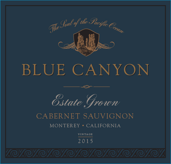 TABC label artwork for Blue Canyon Cabernet Sauvignon Monterey