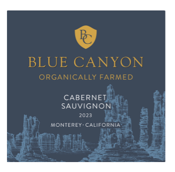 TABC label artwork for Blue Canyon Cabernet Sauvignon Monterey