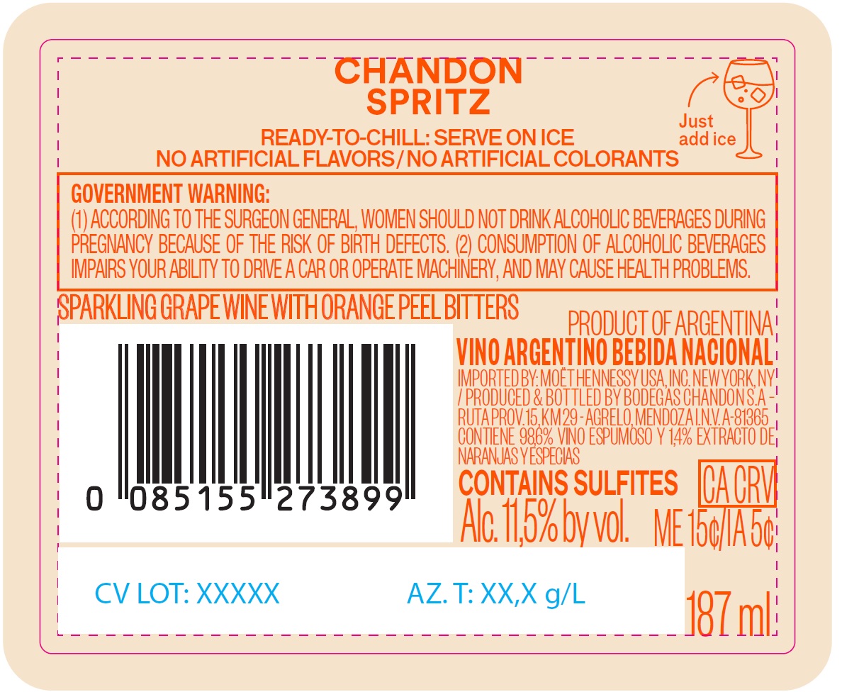 TABC label artwork for Chandon Garden Spritz 24 187ml 2025 - 1114346