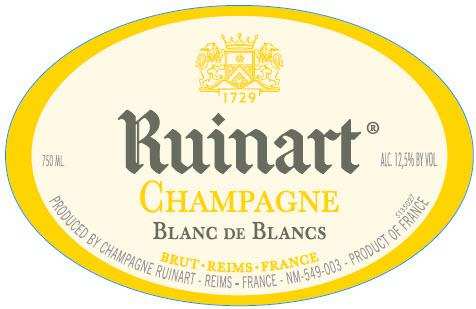 TABC label artwork for Ruinart Blanc de Blanc 6 750ml ON PREMISE (Upgrade) - 1065585