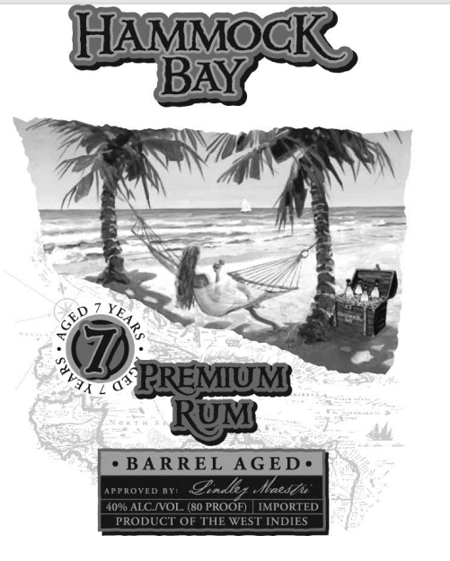 TABC label artwork for Hammock Bay 7 Year Rum