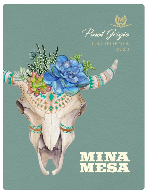 TABC label artwork for Mina Mesa Pinot Grigio
