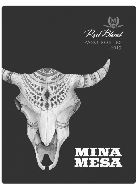 TABC label artwork for Mina Mesa Red Blend Paso Robles