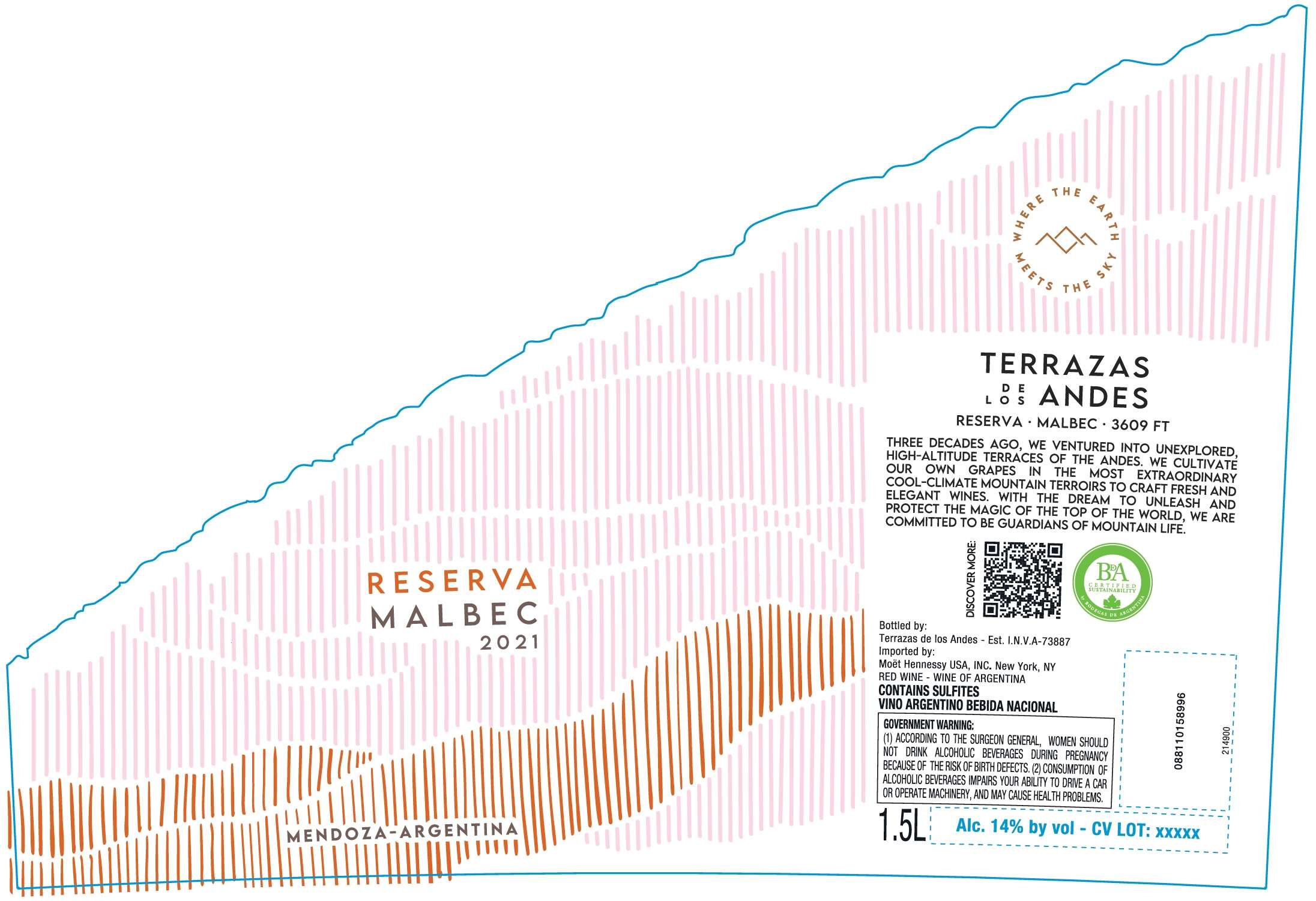 TABC label artwork for Terrazas Reserva Malbec 4 1.5L 2021 - 1103839