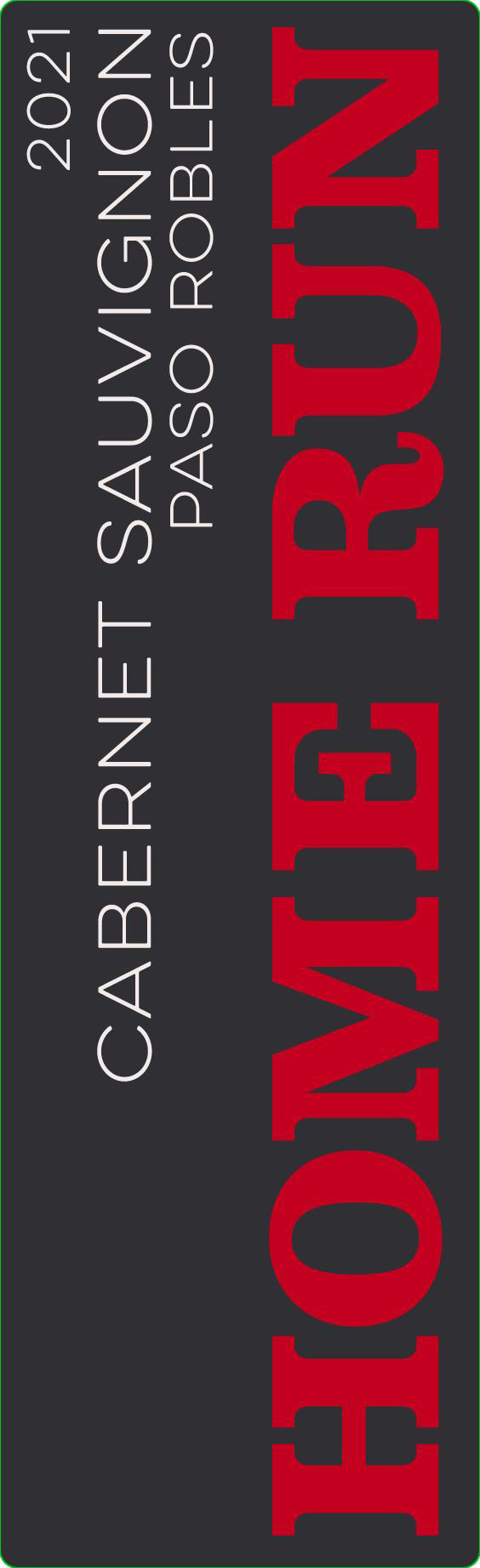 TABC label artwork for HOME RUN PASO ROBLES CABERNET SAUVIGNON