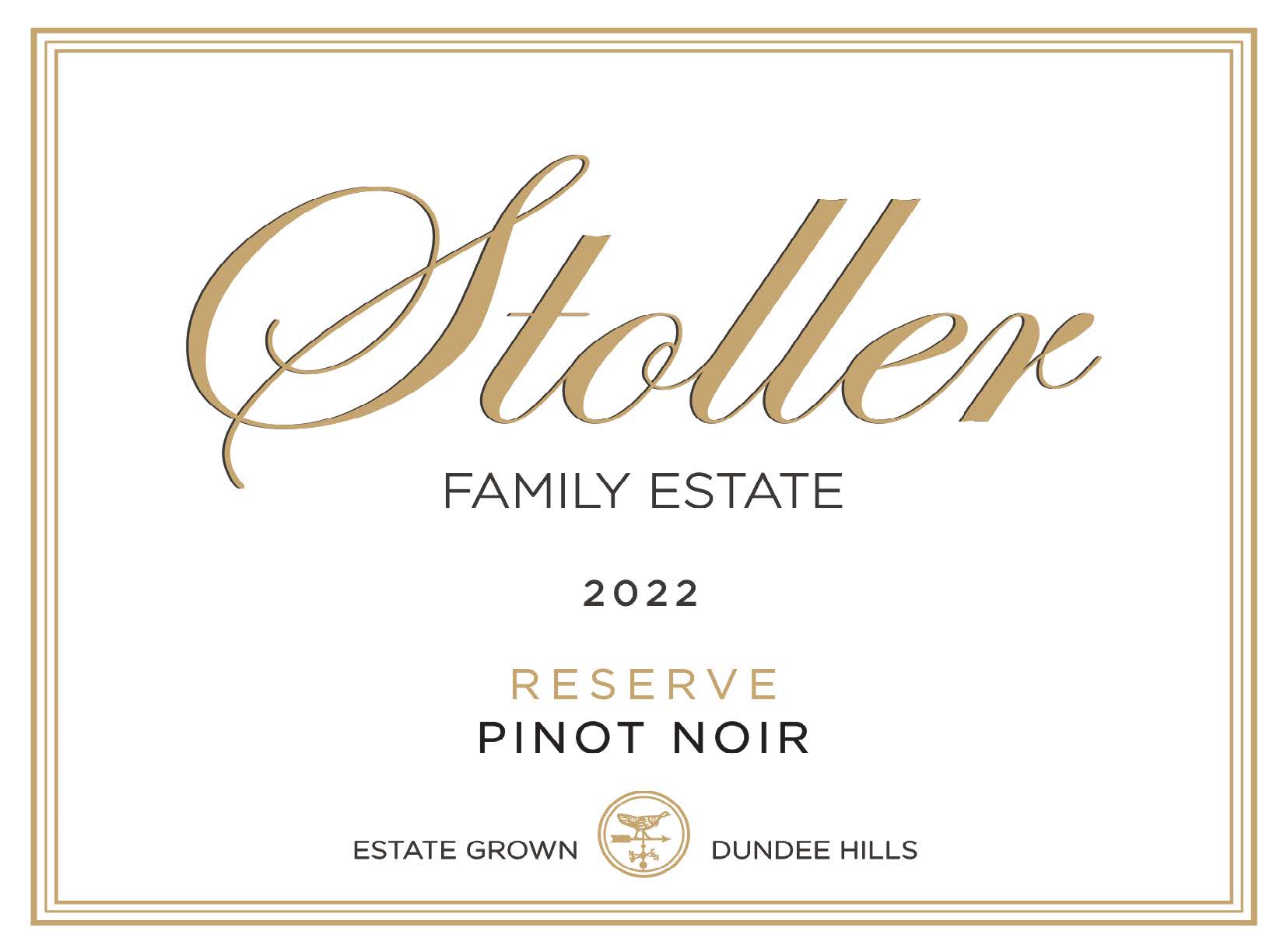 TABC label artwork for Stoller - Pinot Noir Reserve