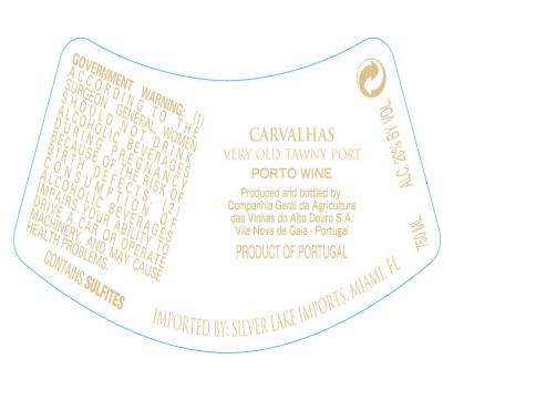 TABC label artwork for Quinta das Carvalhas Memories Port