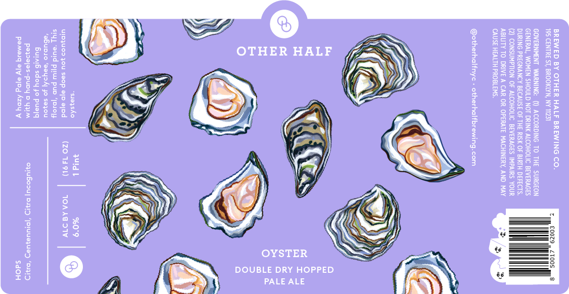 TABC label artwork for Oyster