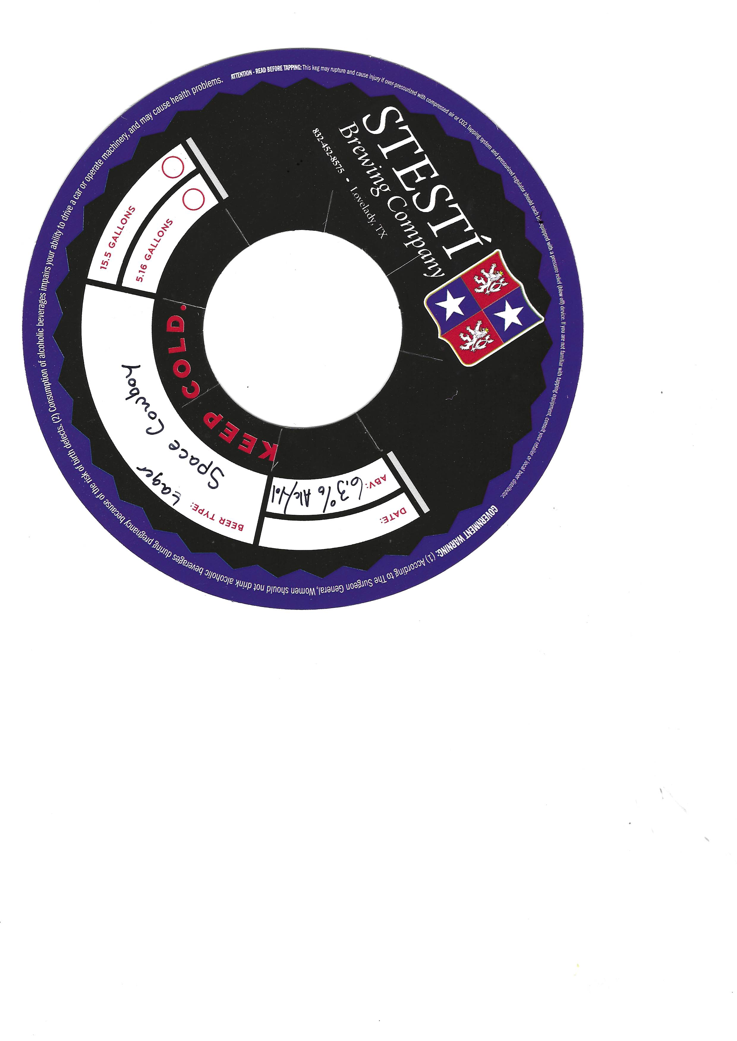 TABC label artwork for SPACE COWBOY
