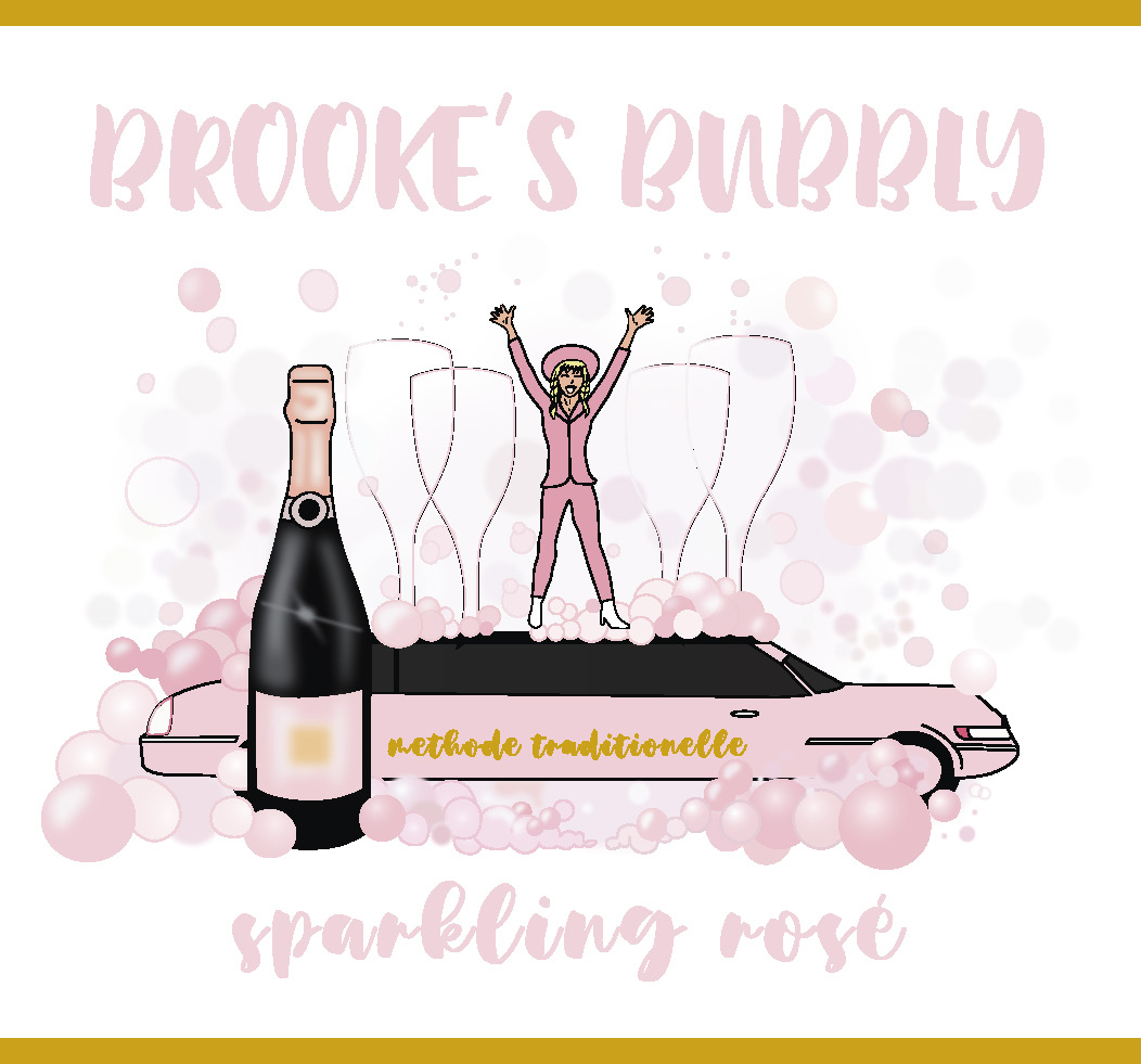 TABC label artwork for Brooke's Bubbly