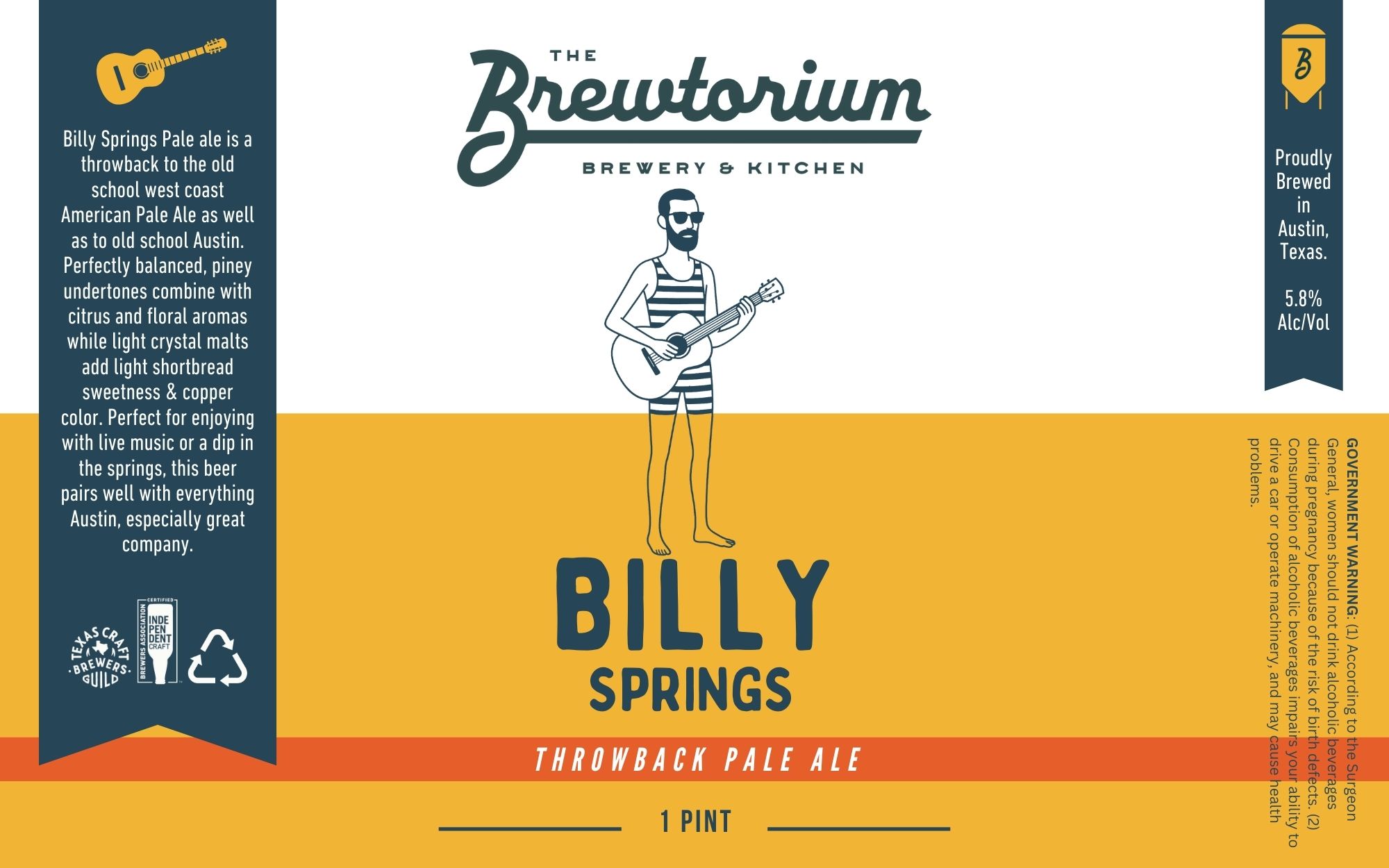 TABC label artwork for Billy Springs