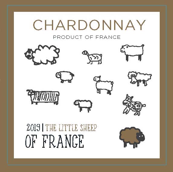 TABC label artwork for The Little Sheep of France - Chardonnay
