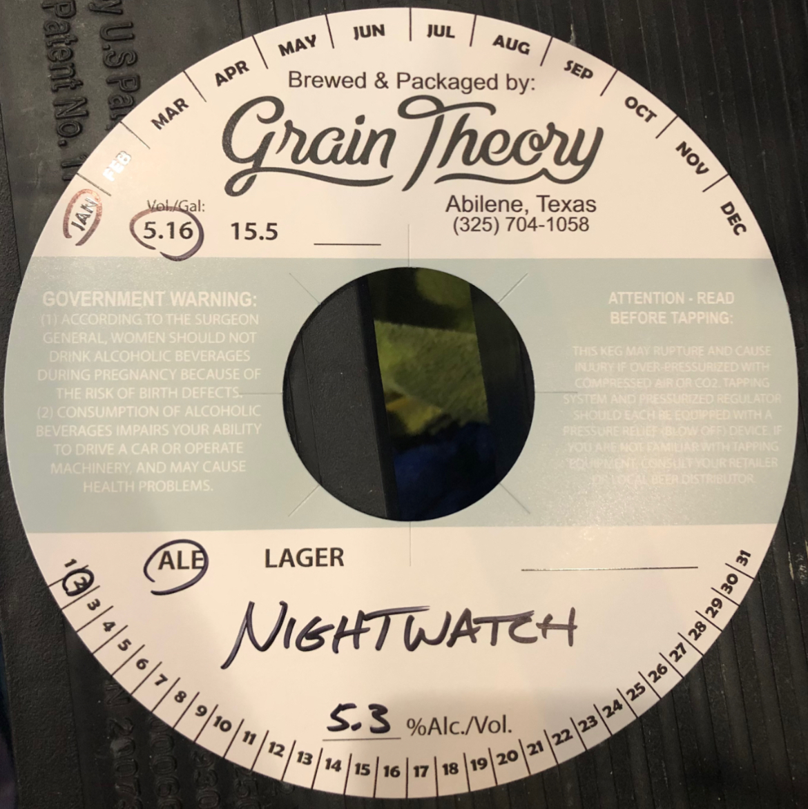 TABC label artwork for NIGHTWATCH
