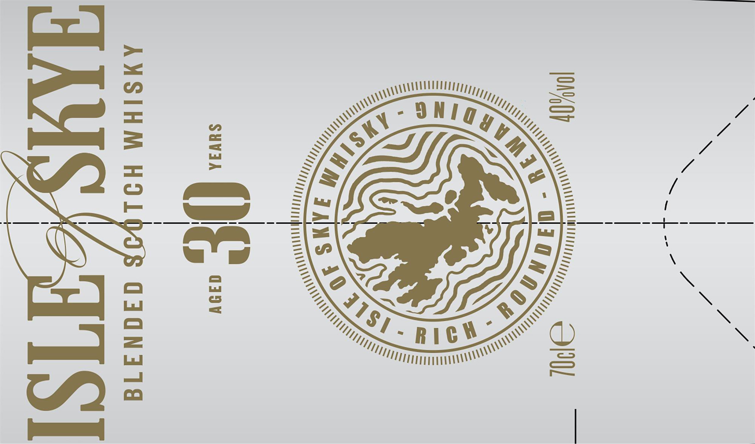 TABC label artwork for Isle of Skye 30Yr Scotch Whisky