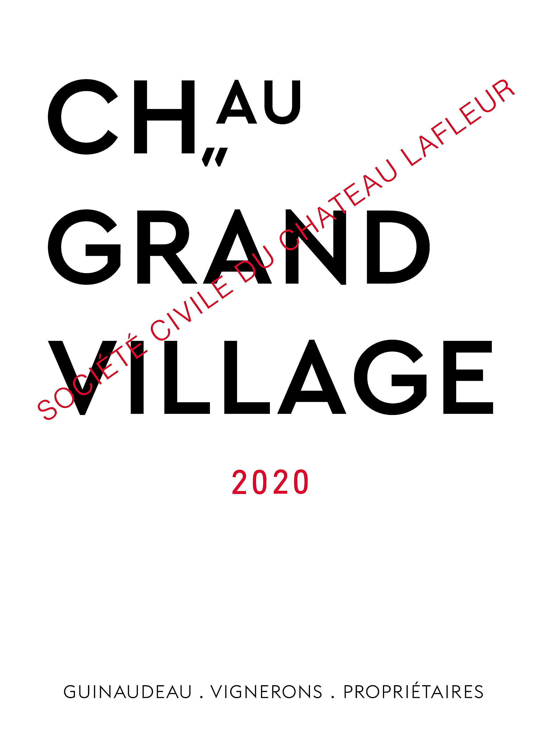 TABC label artwork for CHATEAU LAFLEUR CHATEAU GRAND VILLAGE