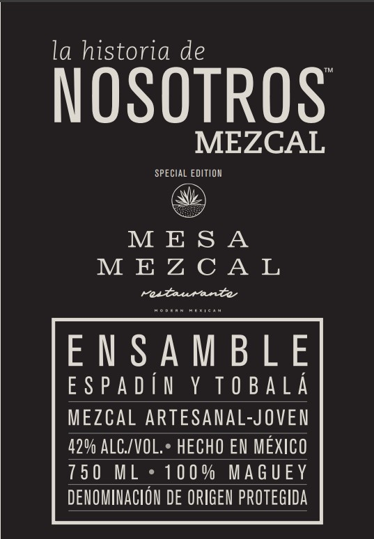 TABC label artwork for La Historia De Nosotros Mezcal Ensamble Espadin Y Tobala