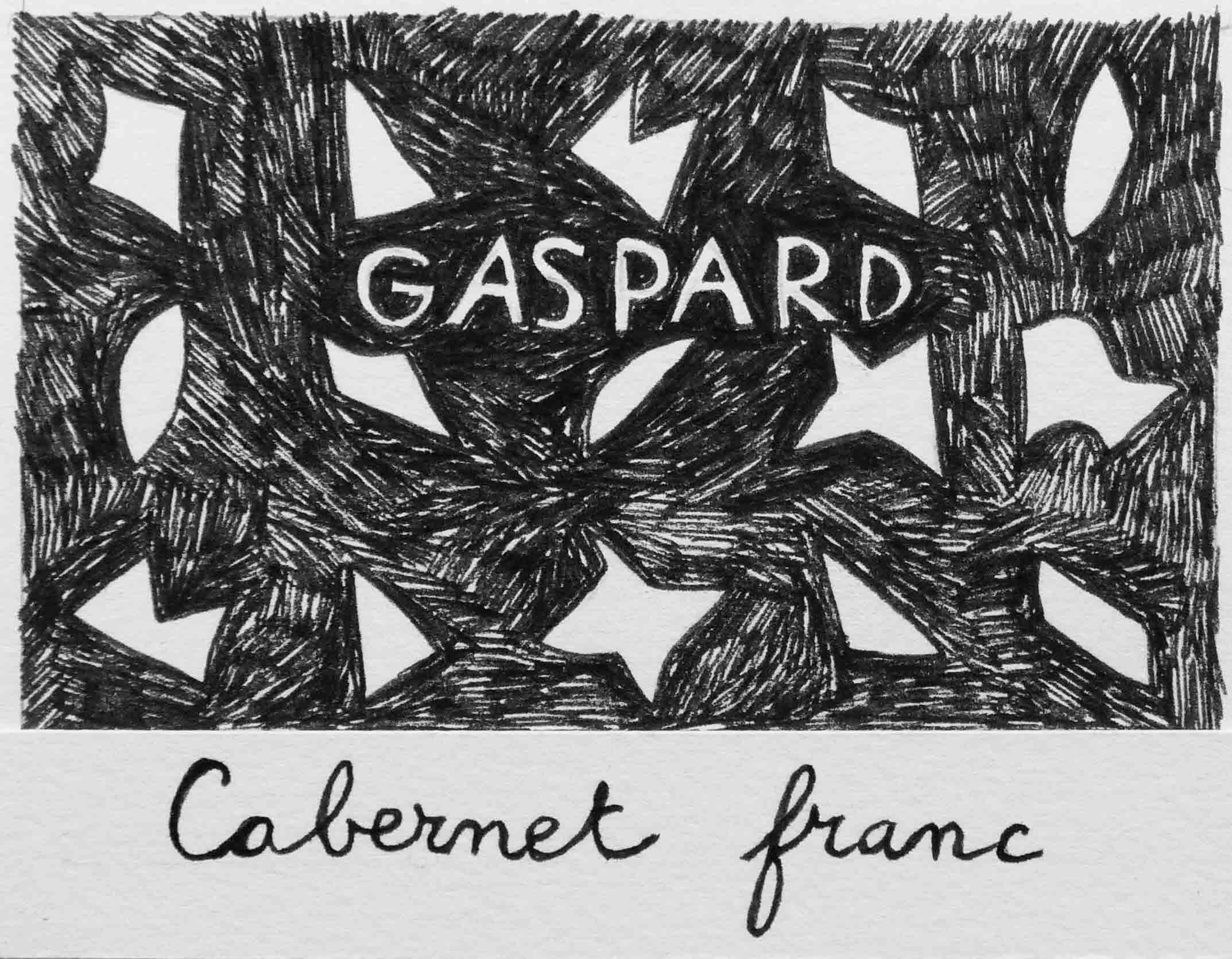 TABC label artwork for Gaspard, Cabernet Franc