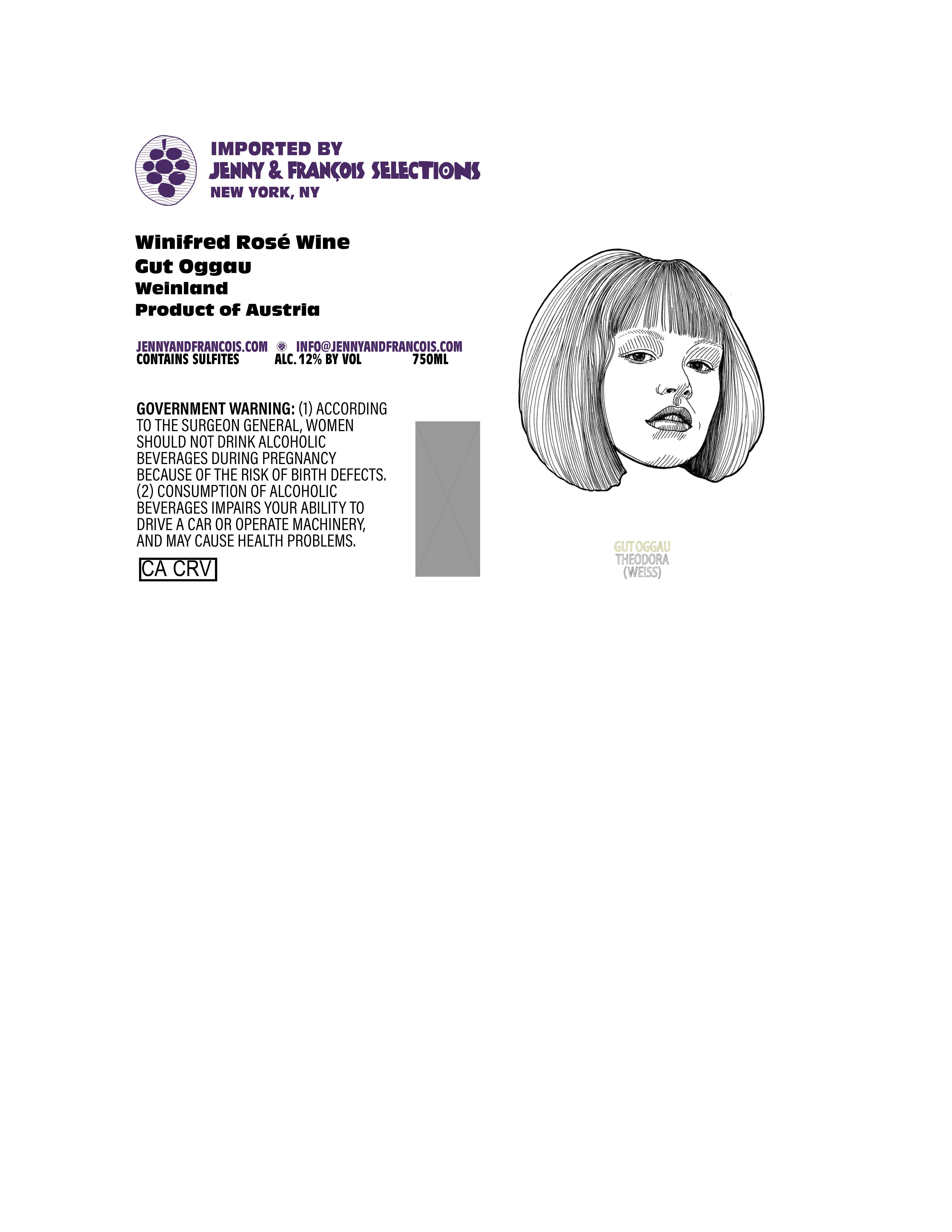 TABC label artwork for Gut Oggau, Theodora