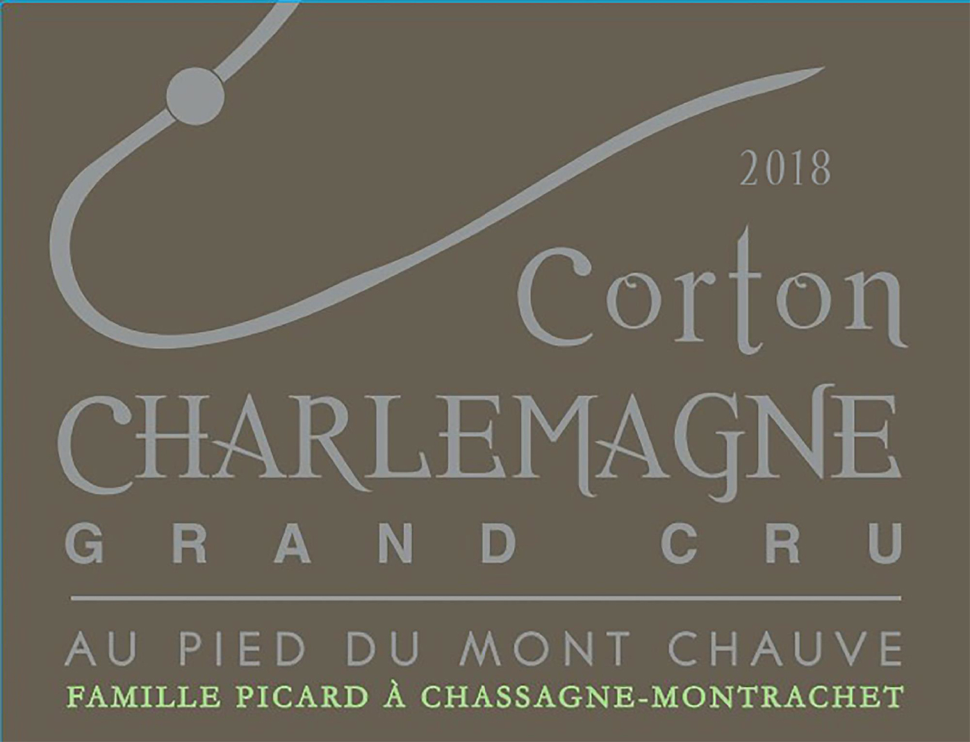 TABC label artwork for AU PIED DU MONT CHAUVE CORTON CHARLEMAGNE