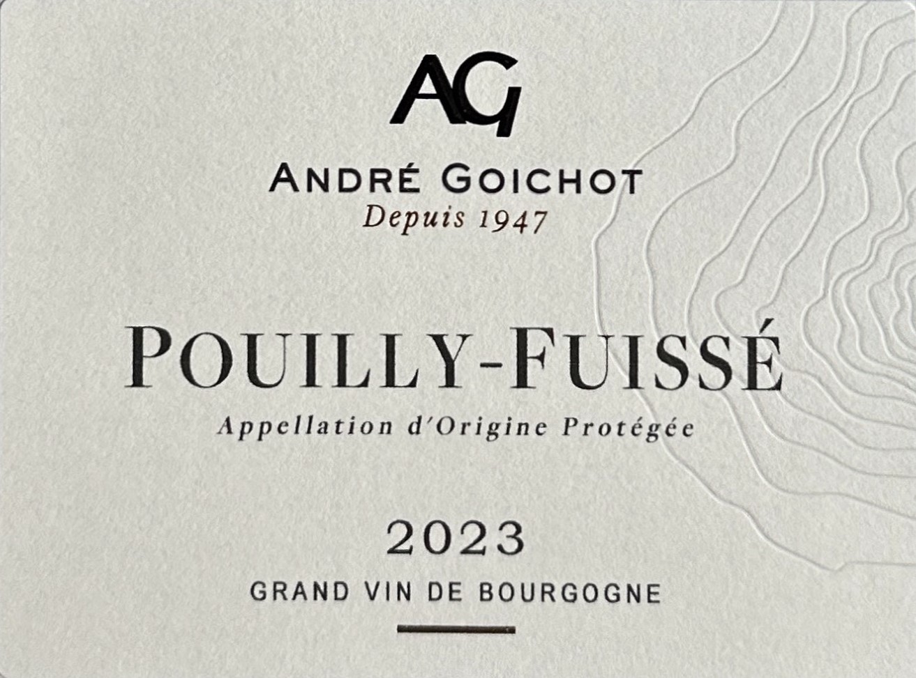 TABC label artwork for ANDRE GOICHOT POUILLY-FUISSE