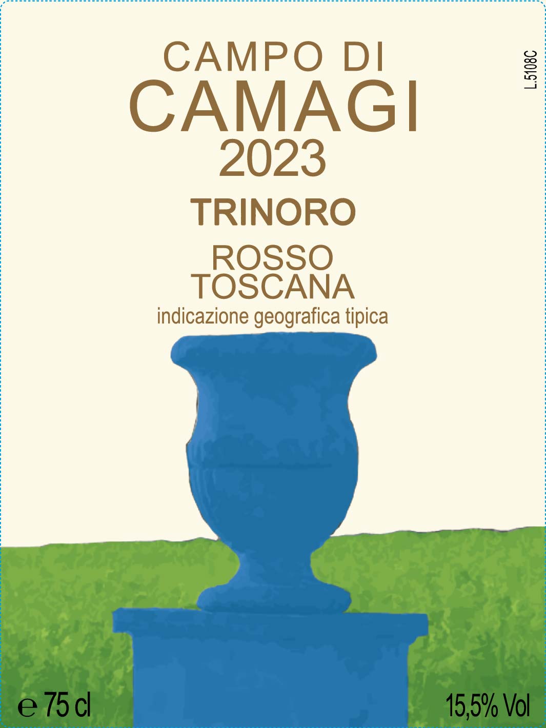 TABC label artwork for Trinoro Campo di Camagi