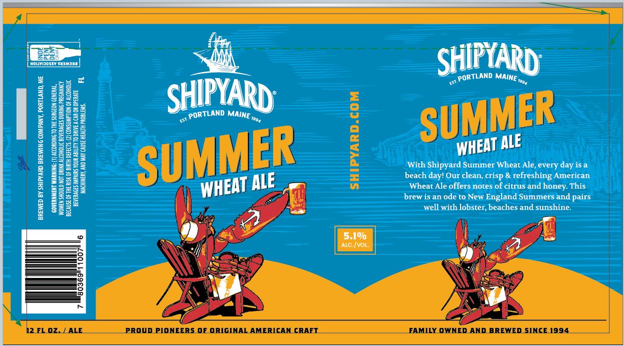 TABC label artwork for Shipyard Summer Ale