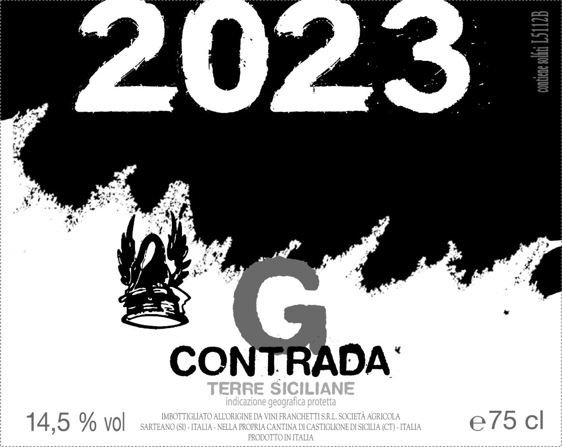 TABC label artwork for Passopisciaro Contrada G