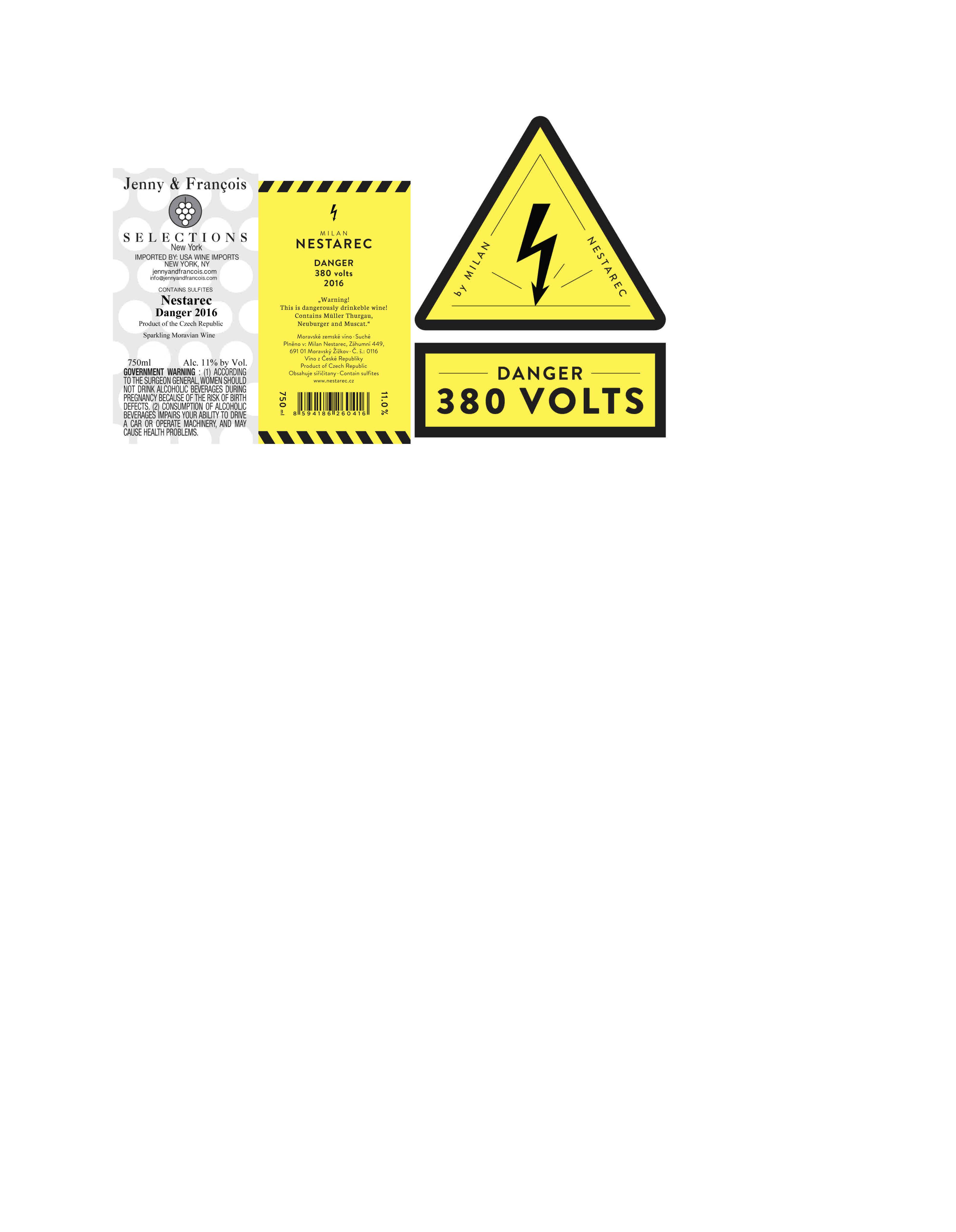 TABC label artwork for Milan Nestarec, Danger