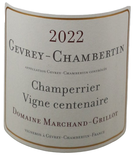 TABC label artwork for DOMAINE MARCHAND-GRILLOT CHAMPERRIER VIGNE CENTENAIRE