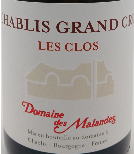 TABC label artwork for DOMAINE DES MALANDES LES CLOS