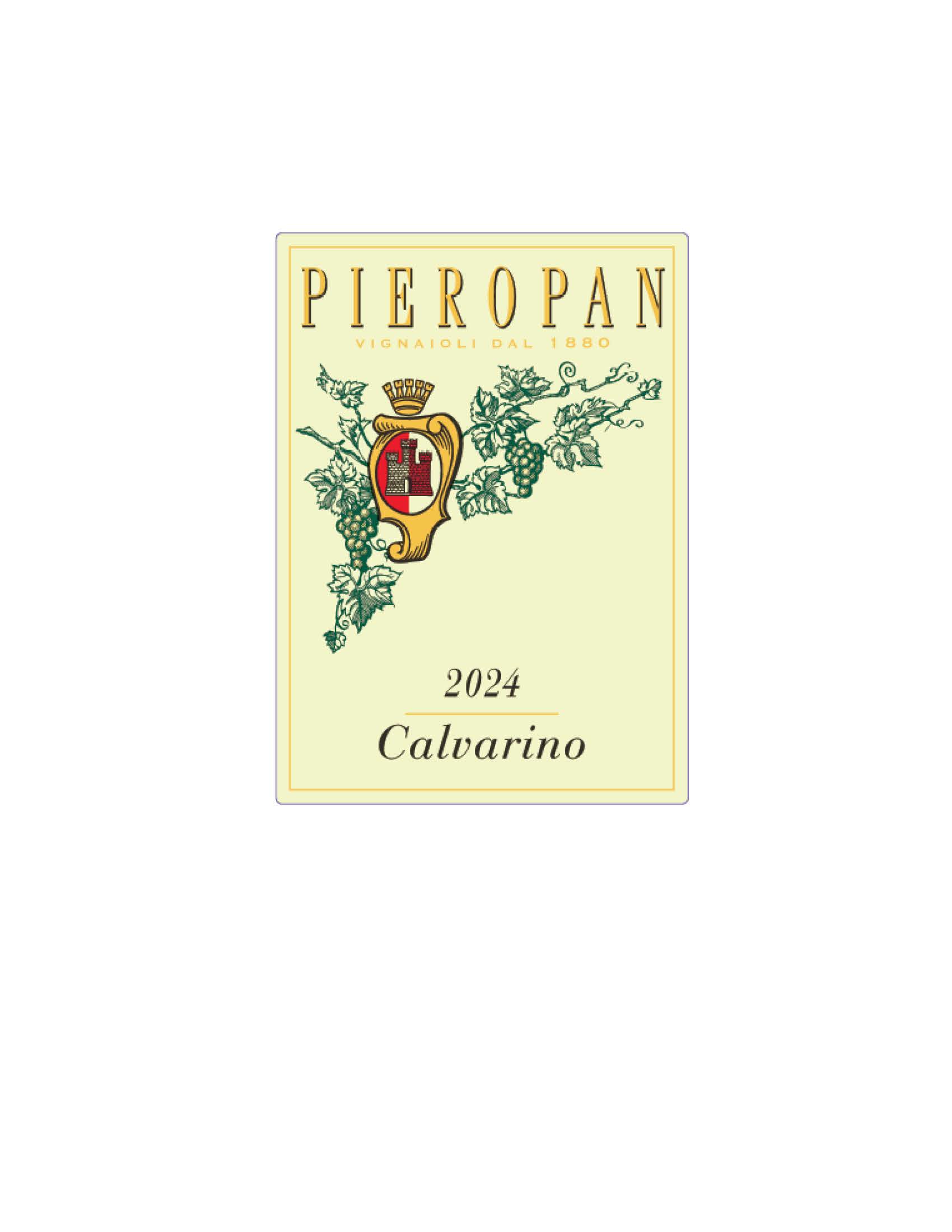 TABC label artwork for Pieropan Calvarino Soave